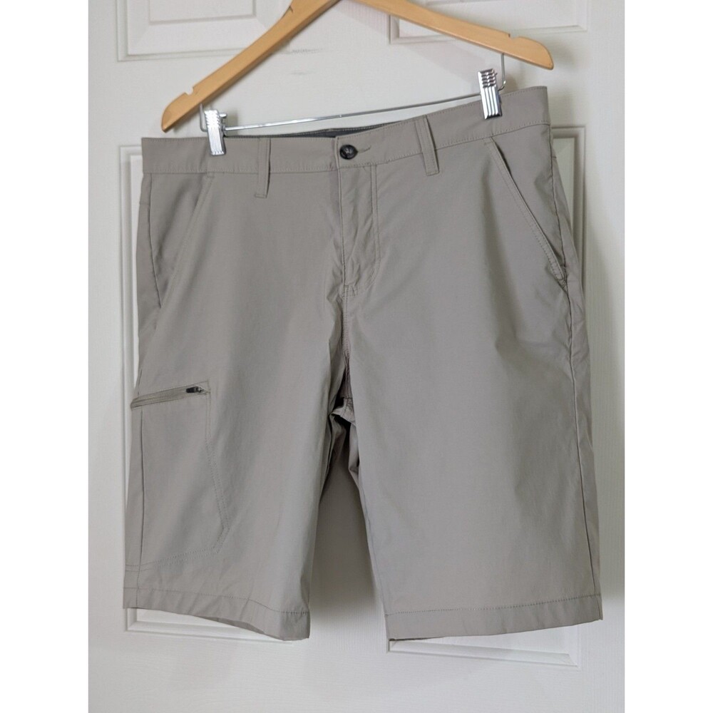 Chaps Cargo Shorts Mens 34 Beige Casual Nylon Blend Lightweight Outdoors Golf
